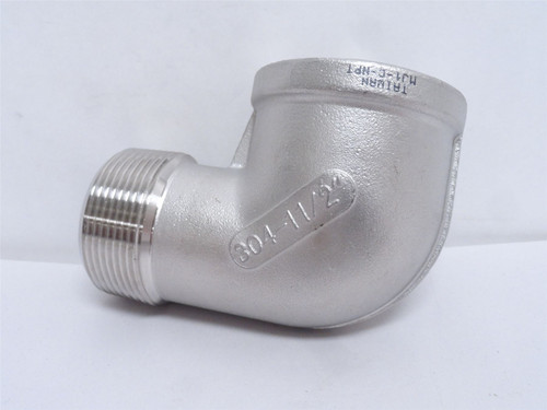 Industry-Std 1LTW1; Street Elbow; 90Deg; SS-304; 1-1/2NPT