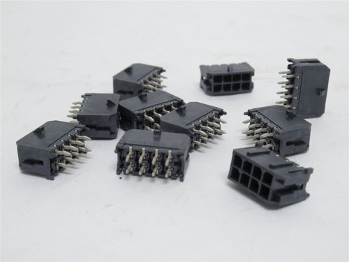Molex 43045-0814; Lot-10 Connector Header 8Pos; 2-Row; 600V