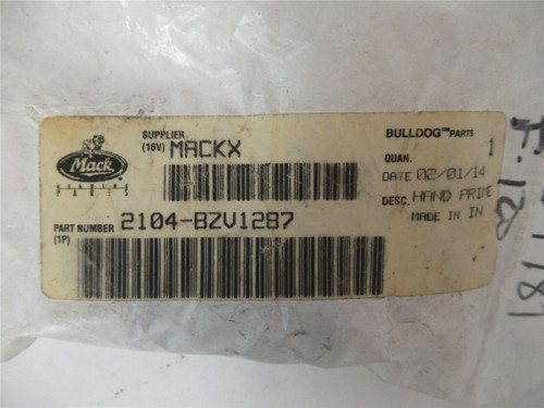 Mack 2104-BZV1287; Hand Prime Pump