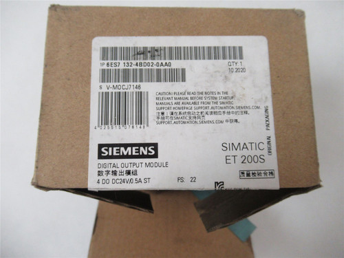 Siemens 6ES7 132-4BD02-0AA0; Simatic Digital Output Module24V