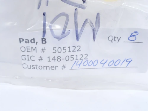 Mettler-Toledo 505122; Bag-8; "B" Pads