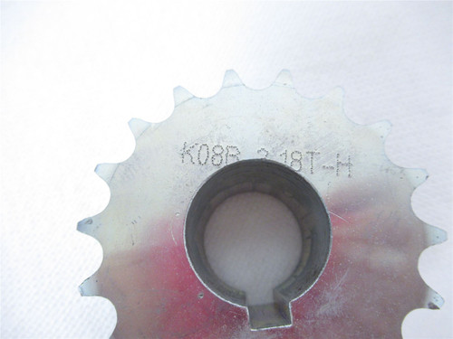 MFG K08B 218T-H; Chain Sprocket #08 18Teeth 30mmID