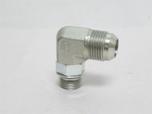 Parker 12-10 C5OX-S; Fitting 90Deg Elbow; 3/4 JIC x 5/8 BOSS