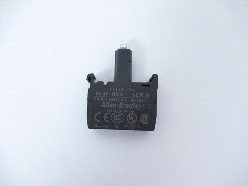 Allen-Bradley 800F-N5G; Module Lamp Module LED 120V AC; Green
