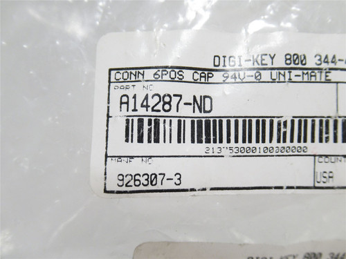 AMP 926307-3; Lot-98 Female Straight PCB Housing; 6-Contact