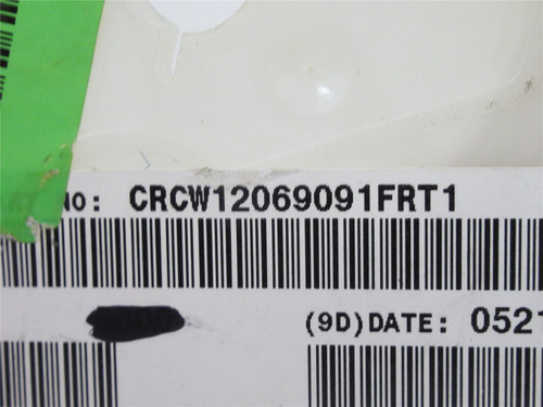 Vishay CRCW12069091FRT1; Lot-4500 SMT Resistor; 9.09kOhm