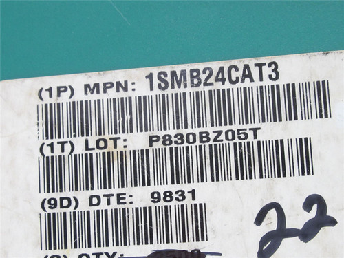 Onsemi 1SMB24CAT3; Lot-1800 TVS Diode; 24V; 600W