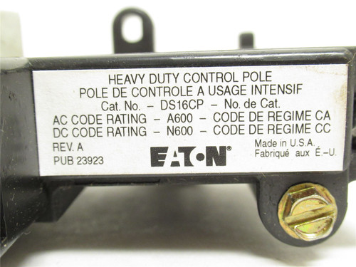 Eaton DS16CP;  Safety Switch Control Pole Kit 30-1200A; 2-3P