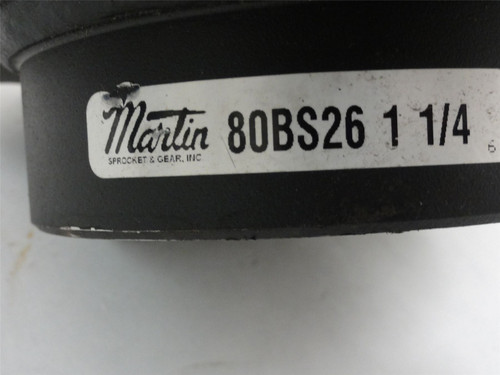 Martin 80BS26-1-1/4; Sprocket; #80; 1.25" ID; 26 Teeth