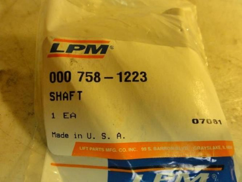 LPM 000 758-1223; Roller Shaft