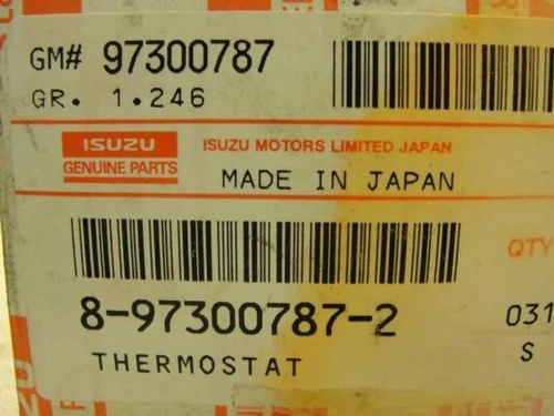 Isuzu 8-97300787-2; Thermostat