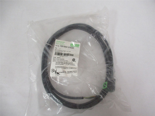 Murr 7000-94041-6160300; Valve Plug w/Cable 3M 110V 1A