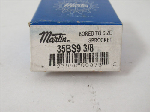 Martin 35BS9 3/8; Sprocket #35  3/8"ID  9 Teeth