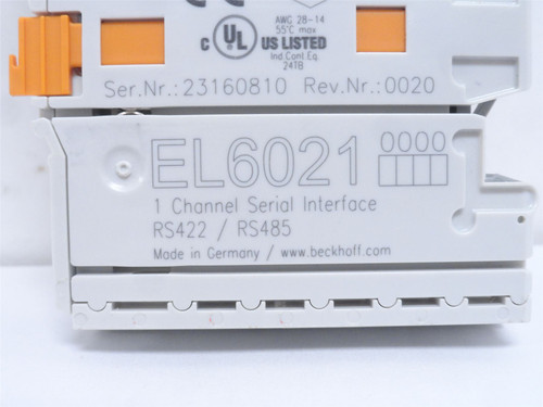 Beckhoff EL6021; Serial Interface RS422/RS485; 1 Channel
