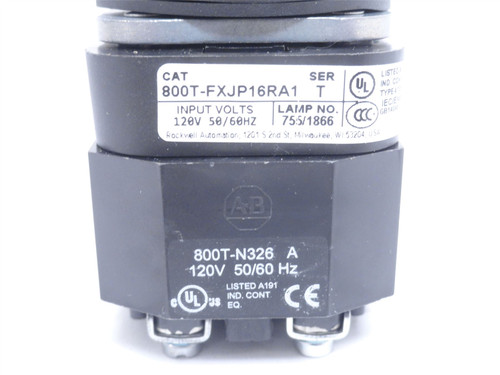 Allen-Bradley 800T-FXJP16RA1; Illuminated Push Button Switch