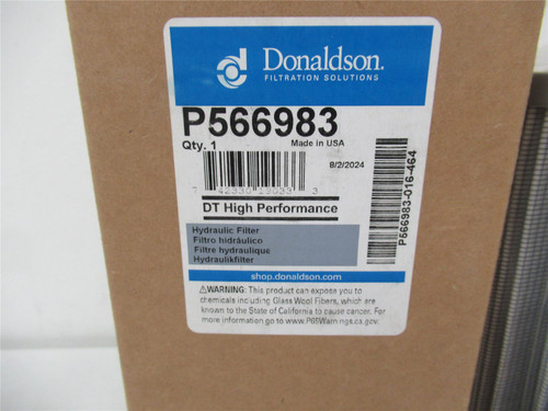 Donaldson P566983; Hydraulic High Performance Filter