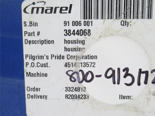 Marel 3844068; Gear Box Housing