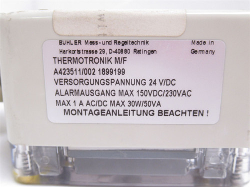 Thermotronik A423511/002; Buhler Temp Switch Indicator
