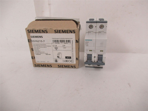 Siemens 5SY6215-7; Circuit Breaker 6 KA Standard Frame 1 Pole