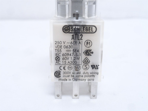 Multivac 19186241124; Illuminated Red Pushbutton; 3A; 250VAC
