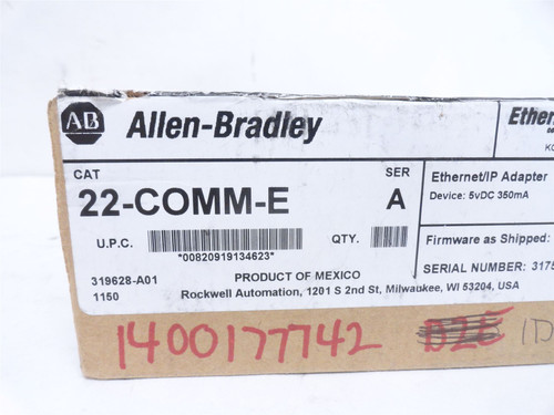 Allen-Bradley 22-COMM-E; EtherNet/IP Communication Adapter