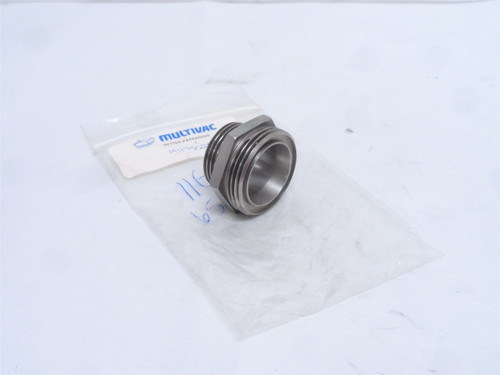 Multivac 19117502000; Pipe Nipple; SS; 30mm x 25mm; MPT; BRS