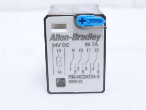 Allen-Bradley 700-HC24Z24-3; Relay 7A 120-240VAC; Coil: 24VDC