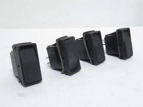 Carling VA51-0818-R; Lot-4 Rocker Switches 10A; 250VAC