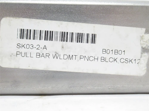 MFG- SK03-2-A; T-Handle Draw Bar Pinch Block SS; 15-1/8' long