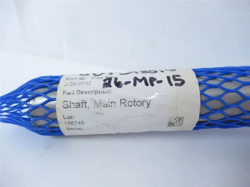 MP Equipment J-25-0532; Shaft; Main Rotary 11" L