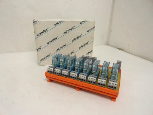 Entrelec 20066-20; Relay Interface Module; 24VAC/DC; 8-Pos