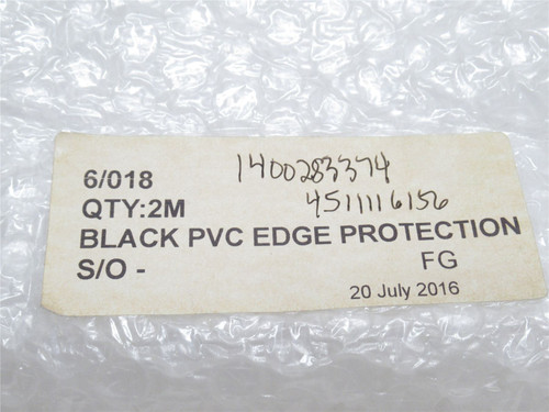 CM/Process 6/018; PVC Edge Protection; Black; 2m Long