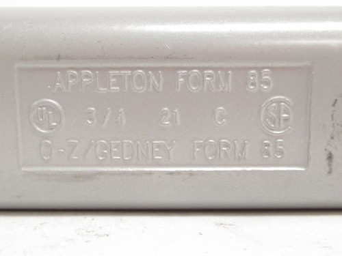 Appleton C75A; Lot-3 Aluminum Conduit Body; Type: C; 1/2NPT