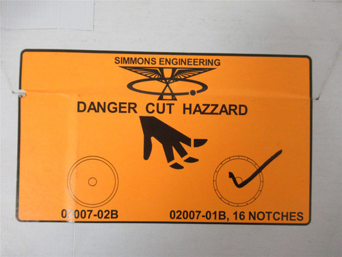 Simmons Engineering 02007-01B; Circular Halver Blade 7-7/8"