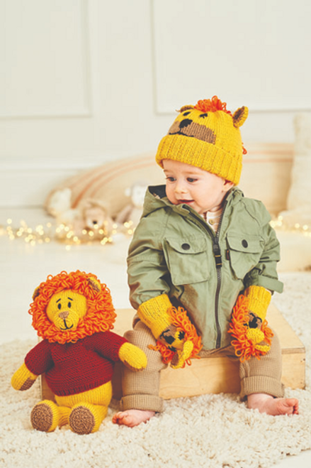 Stylecraft Pattern 9868 - Rory the Lion Toy, Hat & Mittens