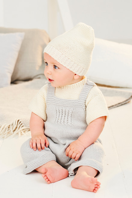 Stylecraft Pattern 9498 - T-shirt, Dungarees and Hat (PDF)