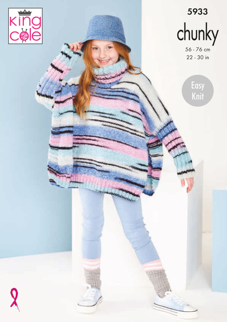 King Cole Pattern 5933 - Ponchos