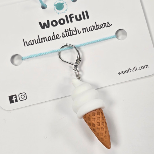 Handmade Stitch Markers - Ice Cream Cone