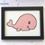 Woolfull Cross Stitch Kit - Baby Whale - Pink