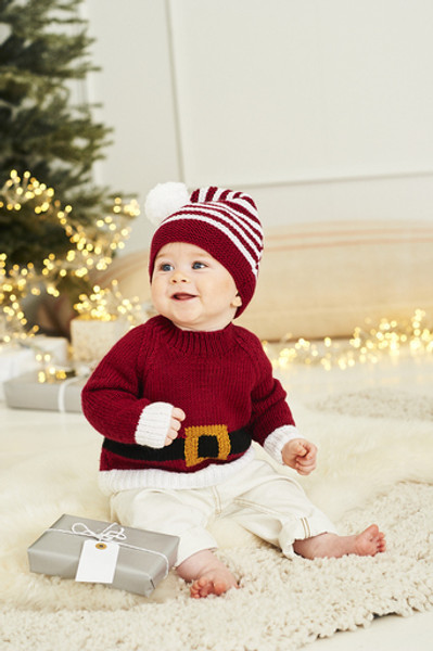 Stylecraft Pattern 9870 - Santa Sweater, Hat & Toy