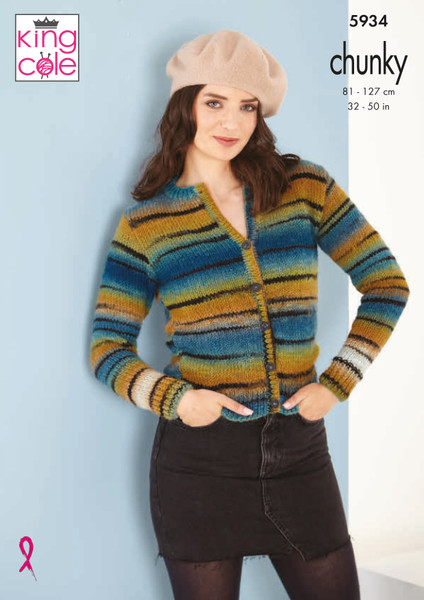 King Cole Pattern 5934 - Cardigans