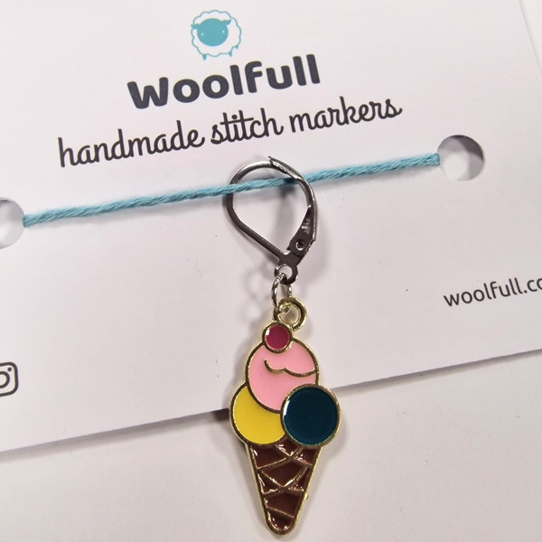 Handmade Stitch Markers - Ice Cream