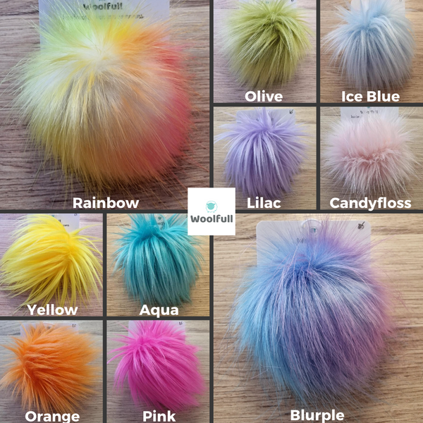 Handmade Faux Fur Pompoms