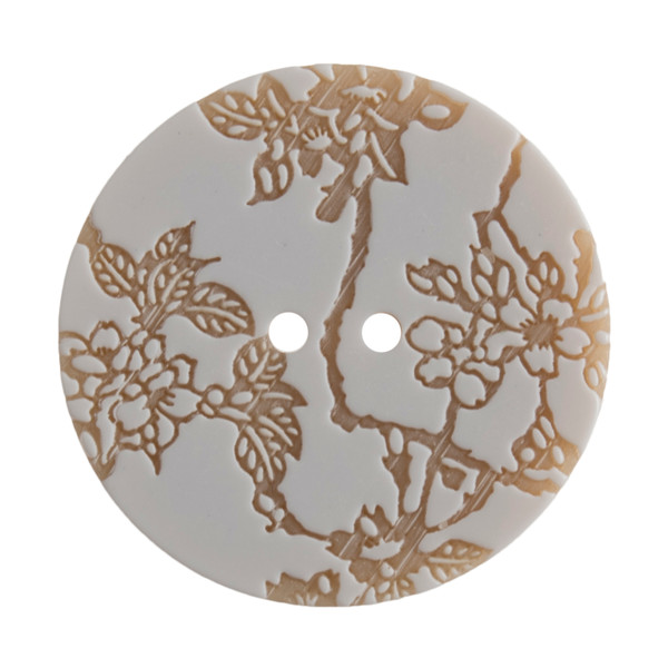 Engraved Floral Buttons