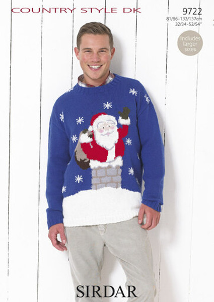 Sirdar Pattern 9722 - Santa Claus Sweater