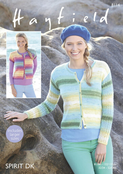 Hayfield Spirit Pattern 8114 - Cardigans