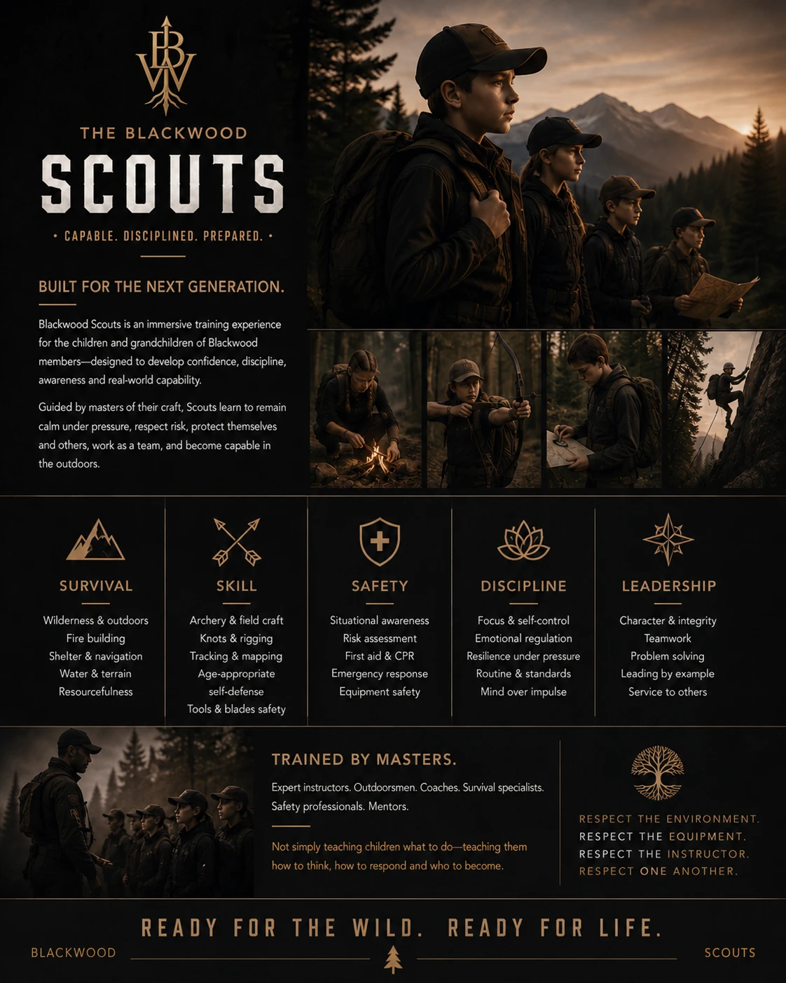 The full Blackwood Scouts pamphlet