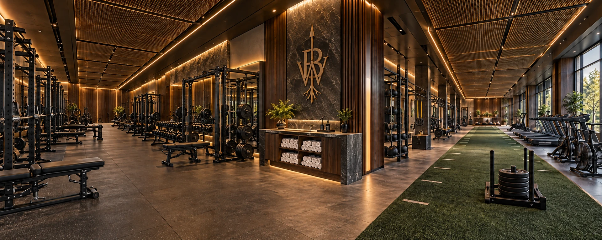 Full view of the Blackwood fitness rendering