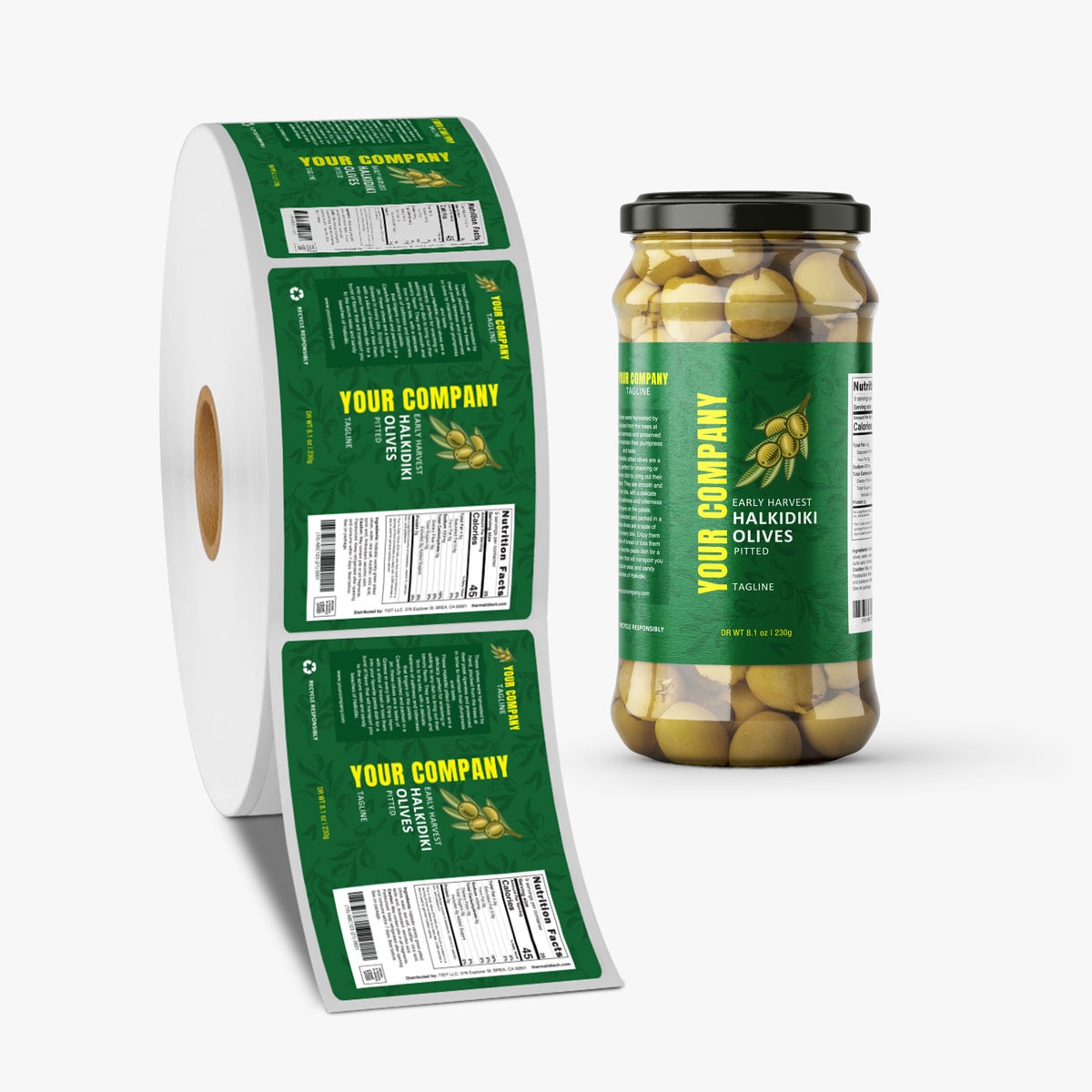 Food Products Custom Labels
