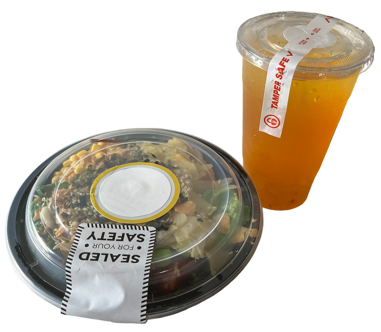YHNTGB 800 PCS Safe Secure Tamper Evident Seals Stickers For Drink Lids Food Delivery Stickers Sealed For Freshness Labels Drink Food Coffee Milk Tea